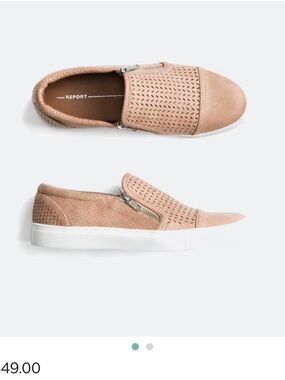 Dr. Scholl's Perforated Slip-On Sneakers in Blush Pink with White Sole